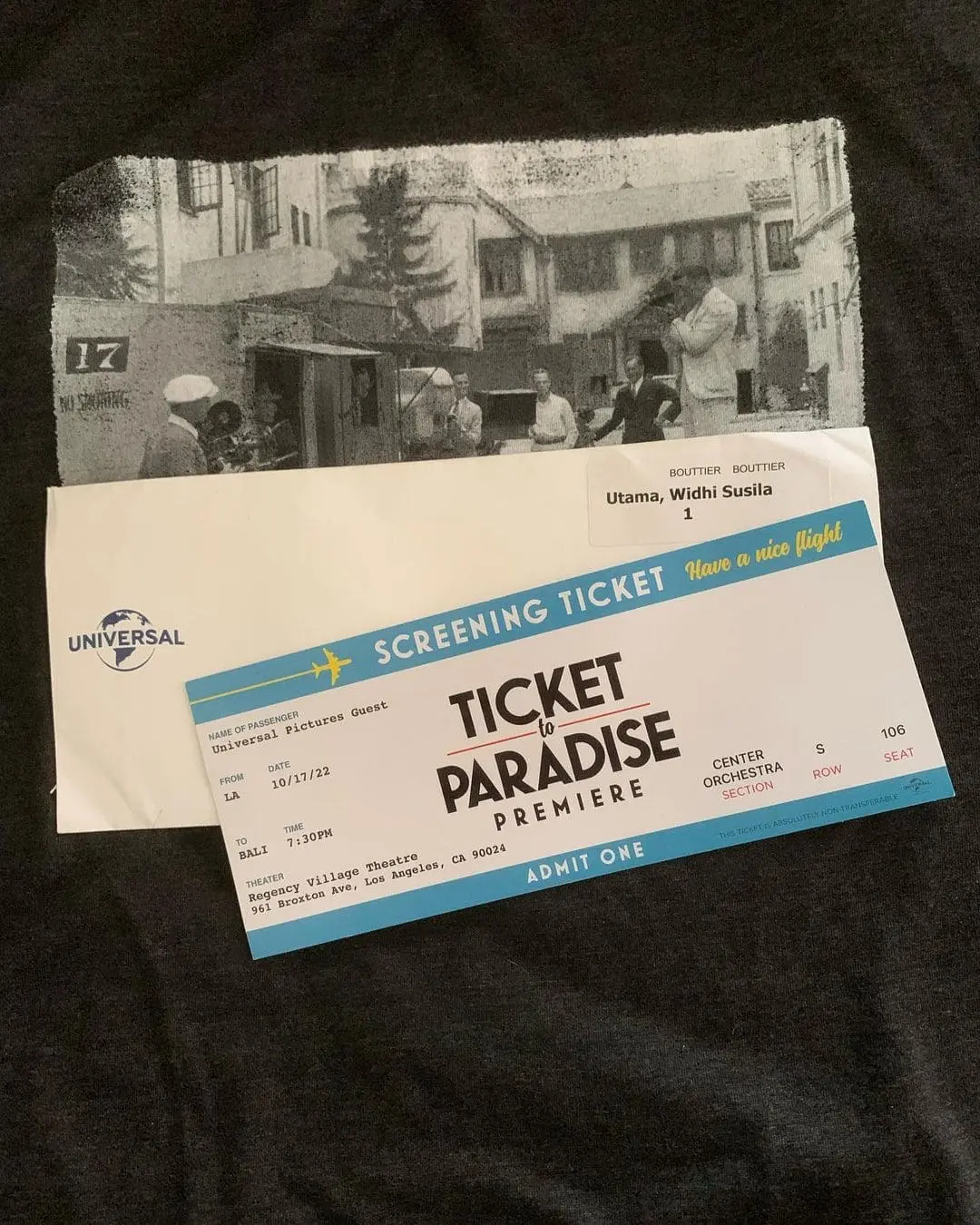 Ticket to Paradise, Hollywood Gala Premiere